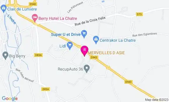 Localisation Restaurant  Merveilles d