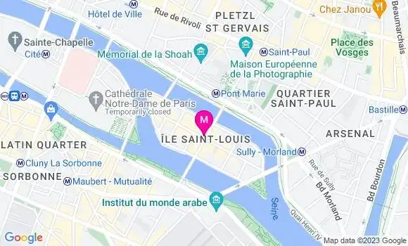 Localisation Bistrot Le Louis Ix