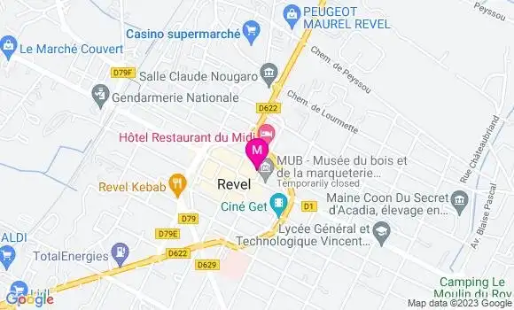 Localisation Restaurant  La Cour des Grands