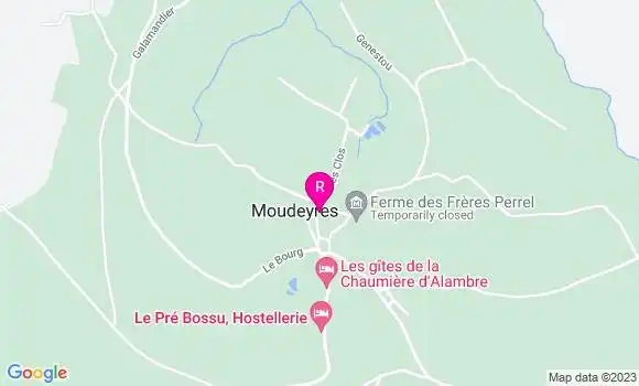 Localisation Restaurant  La Chaumière des Barthes