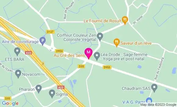 Localisation Restaurant  Au Gré des Sens