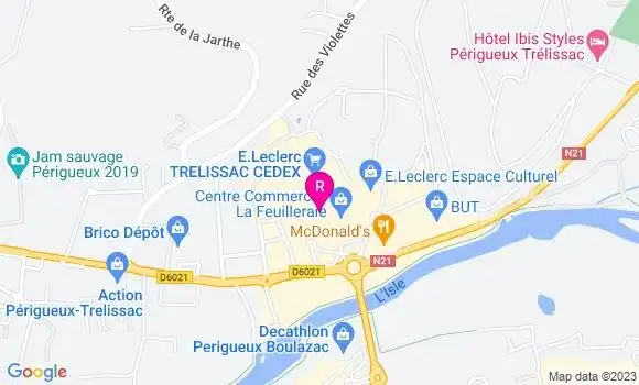 Localisation Pizzeria Donleo 1973