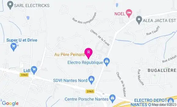 Localisation Restaurant Bar Au Père Peinard