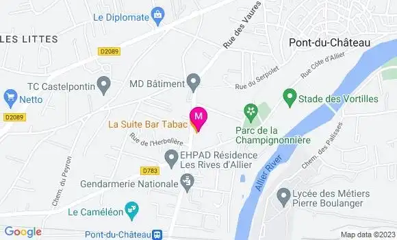 Localisation Restaurant  La Suite