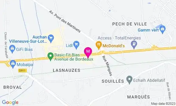 Localisation Restaurant Grill Planet Grill