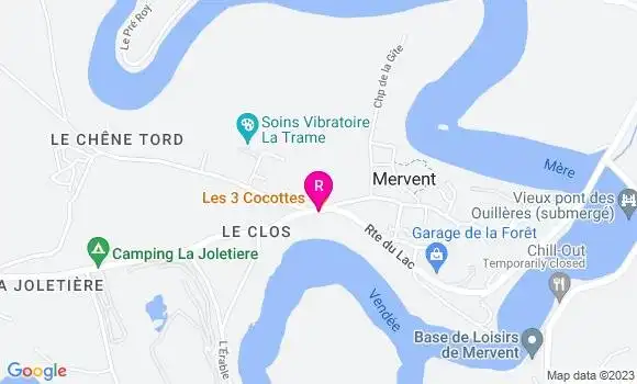 Localisation Restaurant  Les 3 Cocottes
