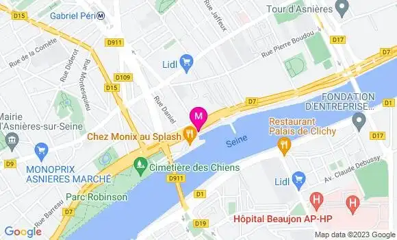 Localisation Bistrot Au Splash
