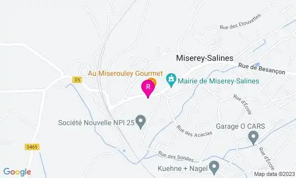 Localisation Restaurant  La Menuiserie