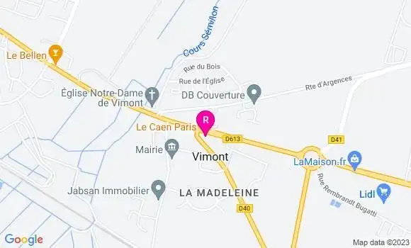 Localisation Restaurant  Le Caen Paris