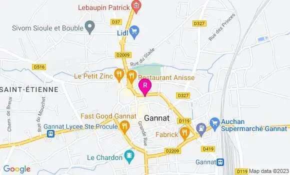 Localisation Restaurant  L