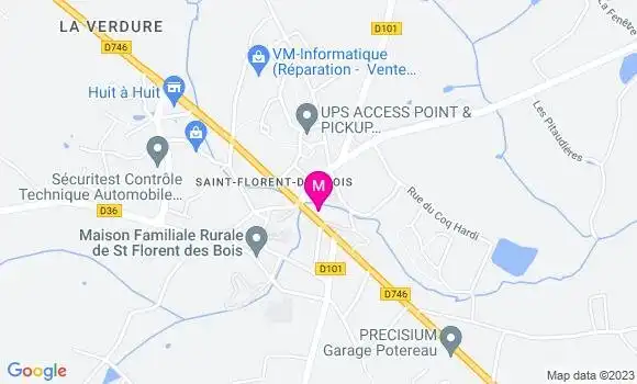 Localisation Restaurant  Le P