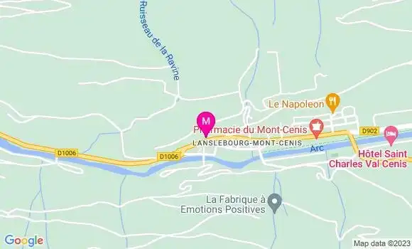 Localisation Pizzeria La Vanoise