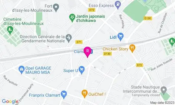 Localisation Restaurant  Cinq