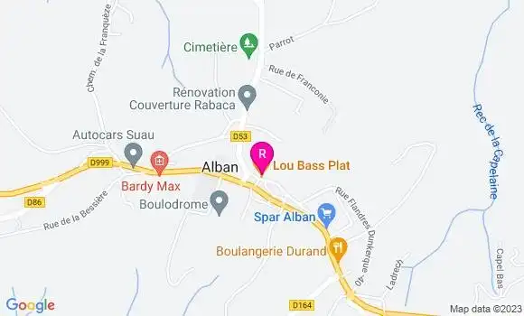 Localisation Restaurant  Lou Bass