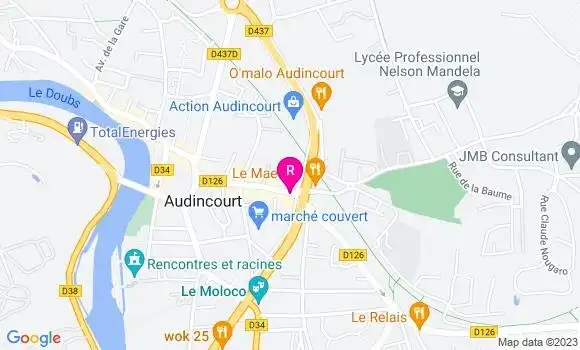 Localisation Restaurant  Le Palais de Sherine