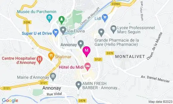 Localisation Restaurant  Le Lieu