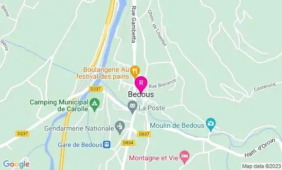 Localisation Café Transhumance et Cie