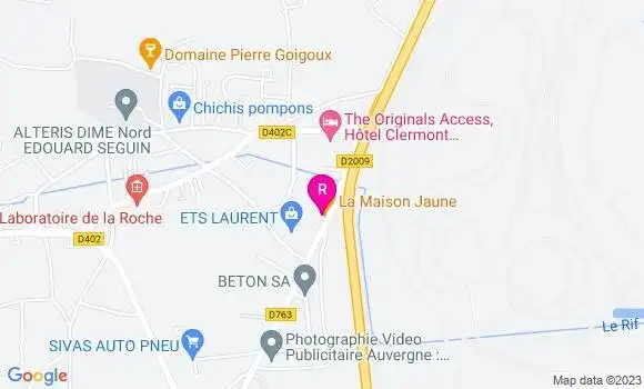 Localisation Restaurant  La Maison Jaune