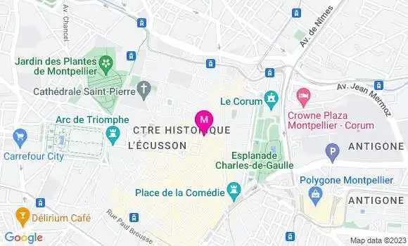 Localisation Restaurant Bar Le Baron Rouge