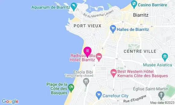 Localisation Restaurant  Le Surfing