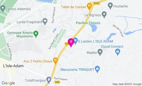 Localisation Pizzeria Poire et Basilic