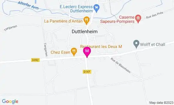 Localisation Restaurant Alsacien Les Deux M
