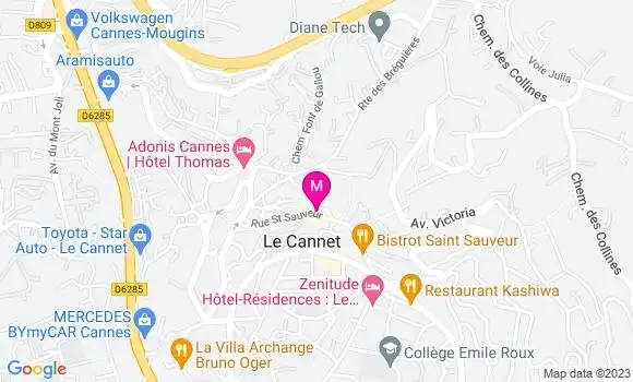 Localisation Restaurant  L