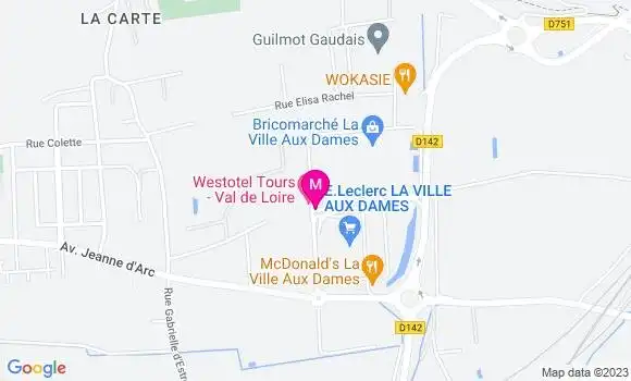 Localisation Restaurant  La Brasserie des Dames