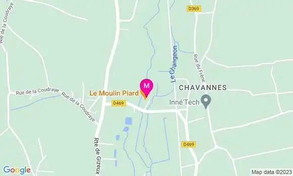 Localisation Restaurant  Le Moulin Piard