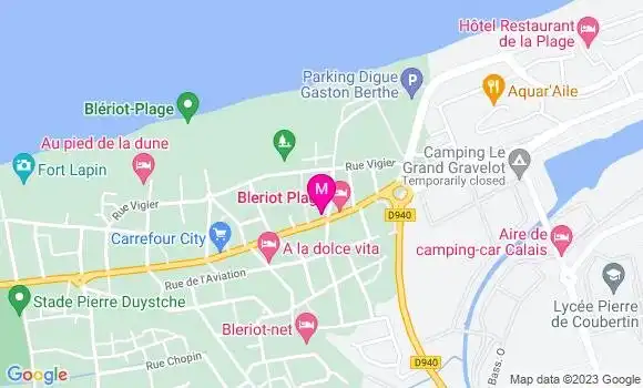 Localisation Restaurant Hôtel Les Dunes