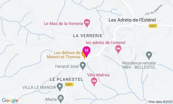 Localisation Restaurant  Le Relais des Adrets