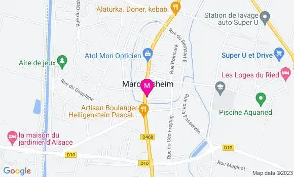 Localisation Restaurant  Le 64