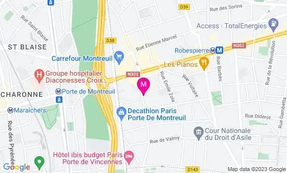 Localisation Restaurant  Café Carrel