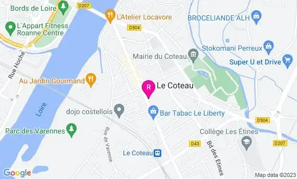 Localisation Restaurant  Le Petit Coteau