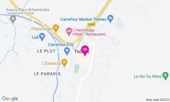 Localisation Restaurant  O Plaisir des Mets