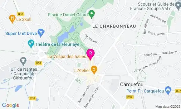 Localisation Restaurant Italien La Vespa des Halles