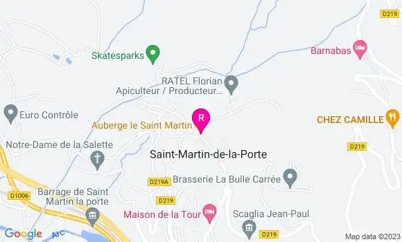Localisation Auberge Le Saint Martin