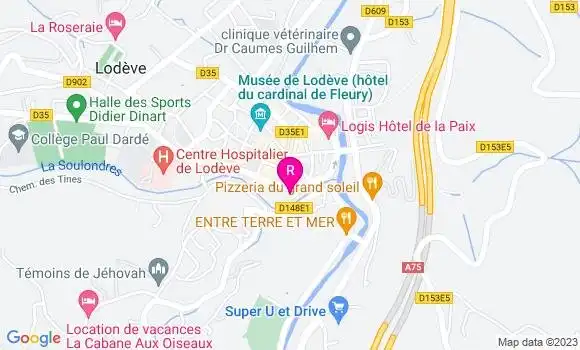 Localisation Pizzeria Au Coin du Rue