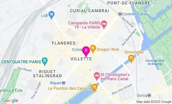 Localisation Restaurant  19ème Avenue