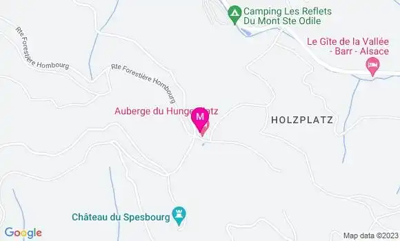 Localisation Auberge du Hungerplatz
