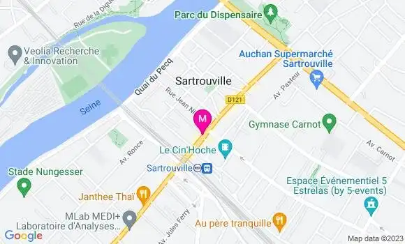 Localisation Restaurant Bar Le Vizir