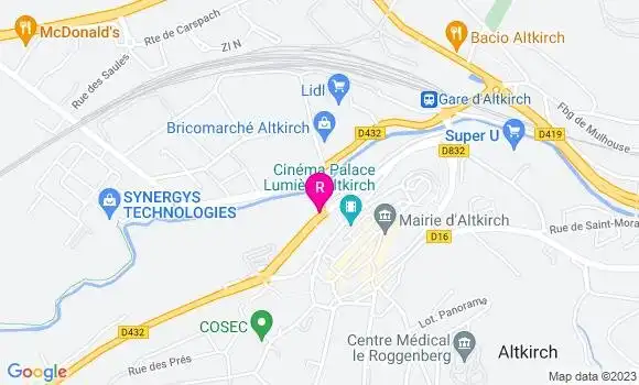 Localisation Restaurant Italien Chez Brunisso