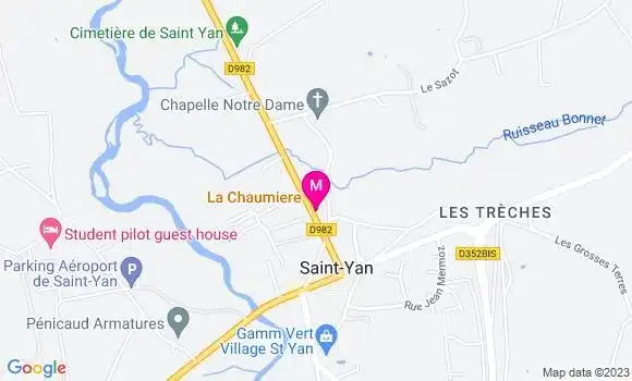 Localisation Restaurant  La Chaumiere