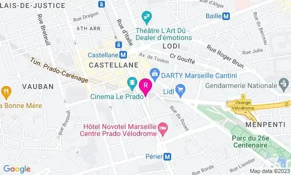 Localisation Restaurant  L
