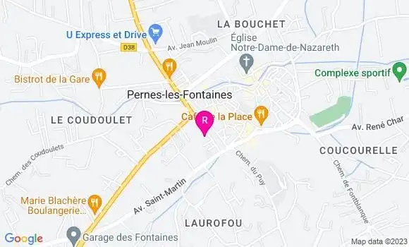 Localisation Restaurant  La Cour des Grands