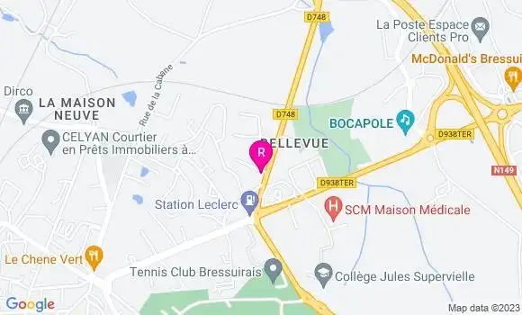 Localisation Restaurant  Le Chat Perché