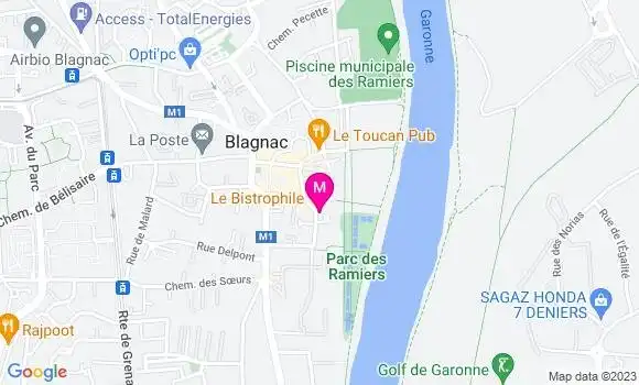 Localisation Bistrot Le Bistrophile