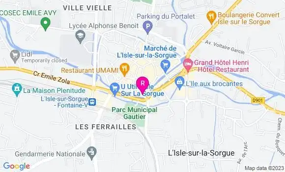 Localisation Restaurant Fruits de Mer L