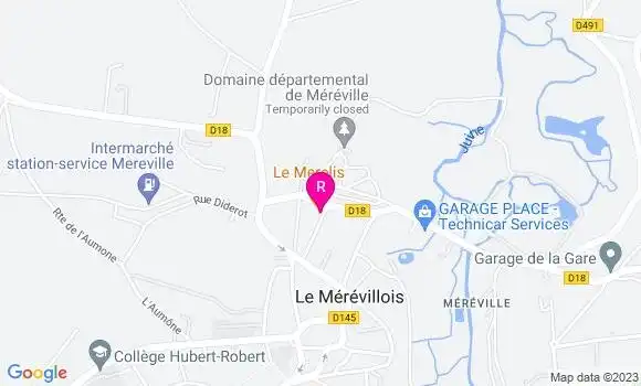 Localisation Restaurant  Le Merelis