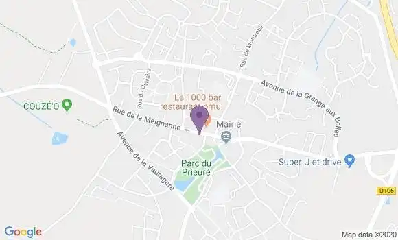 Localisation Restaurant  Le Mille